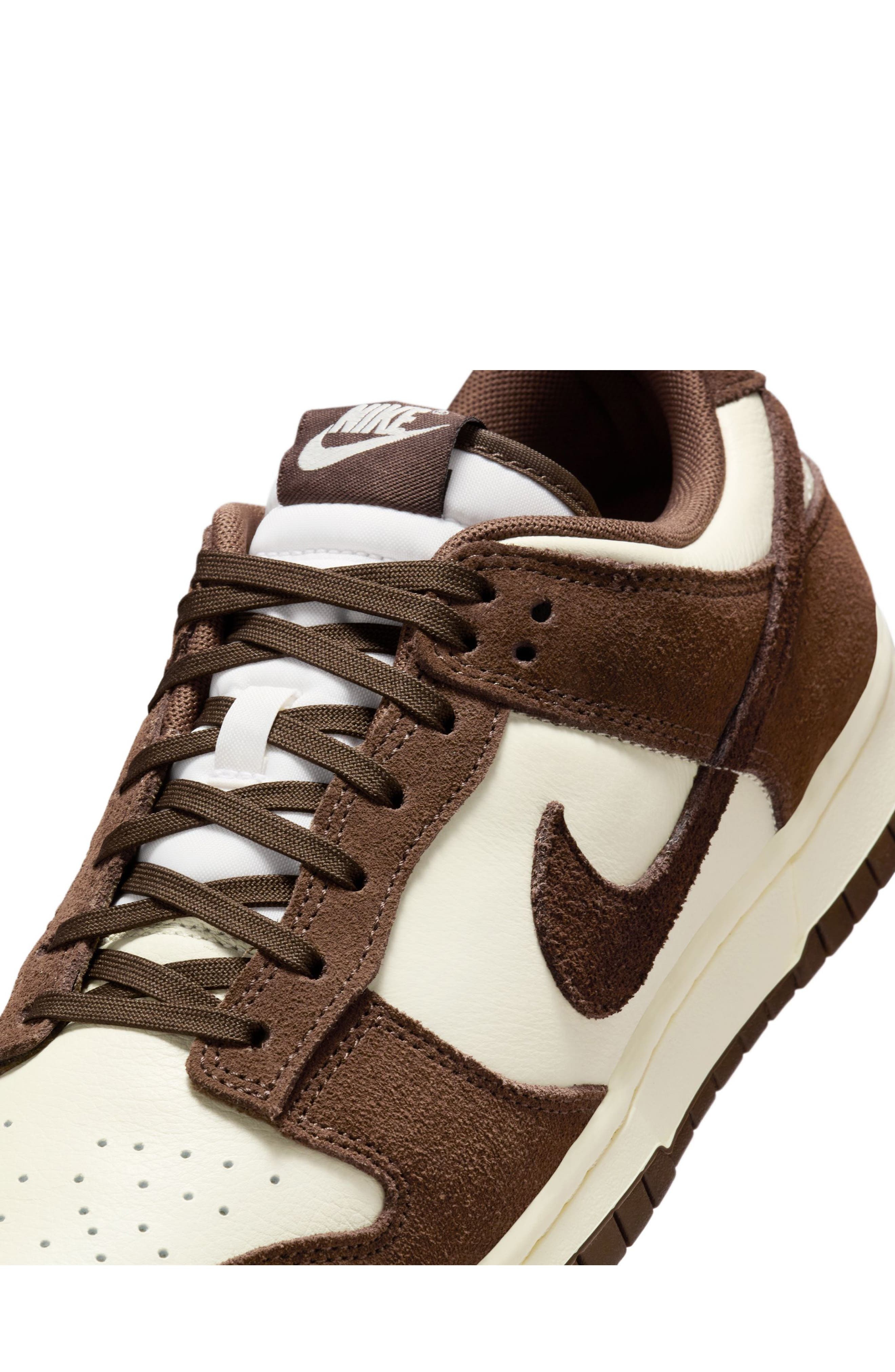 Nike Dunk Low SE Basketball Sneaker in Pale Ivory/Baroque Brown at Nordstrom - 9