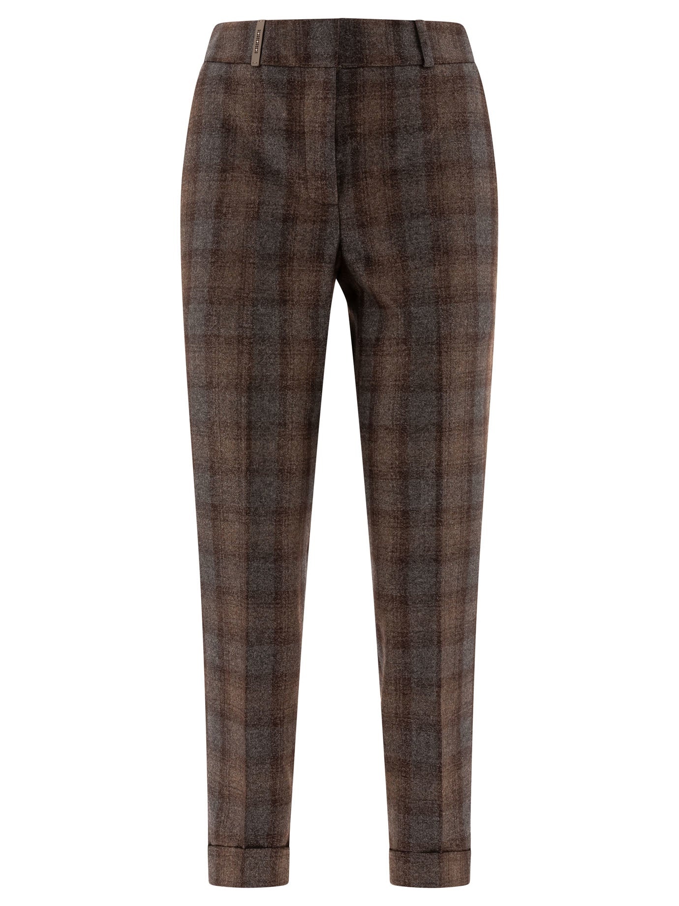 パンツ PESERICO FW24 Check wool trousers (P04629U 08306946) Other Designers Peserico - Peserico Check Wool Trousers