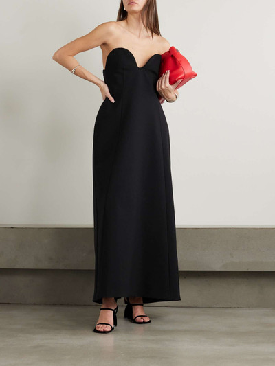 Carven Strapless twill maxi dress outlook