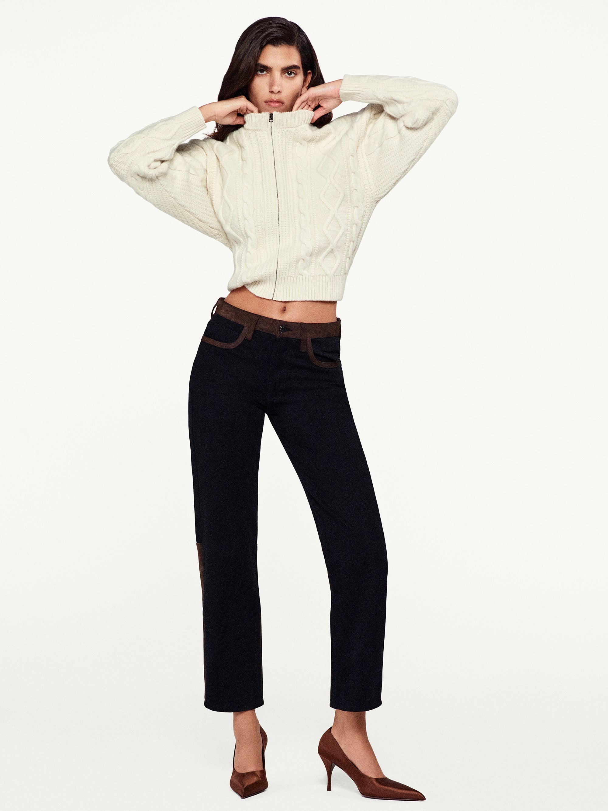 The Equestrian Straight in Trouble Suede - 2
