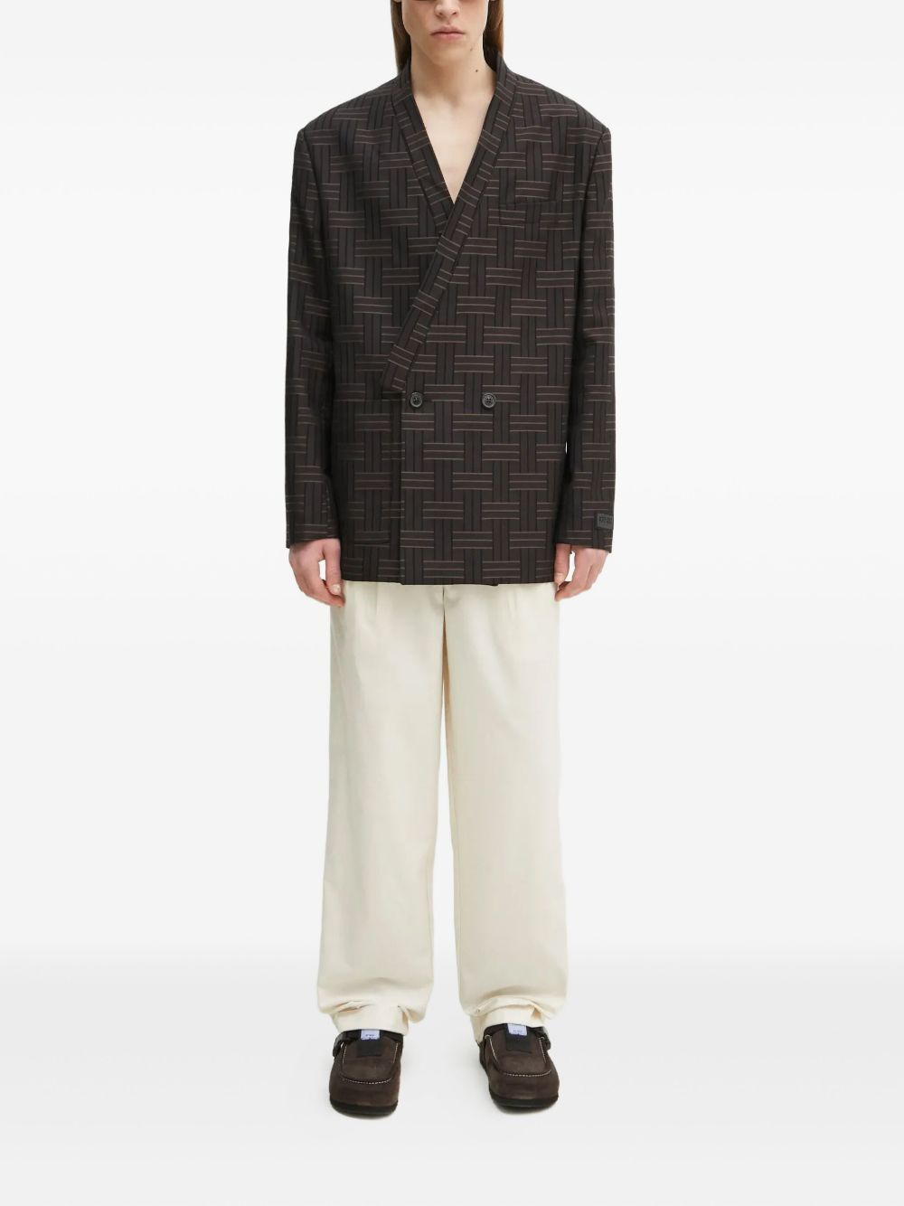 pleated-front trousers - 2