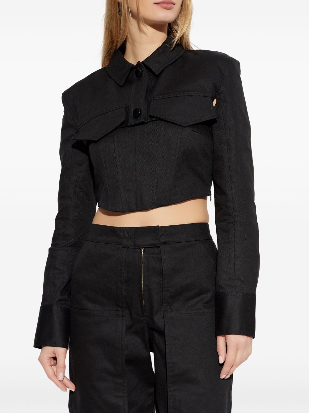 cut-out blouse - 3