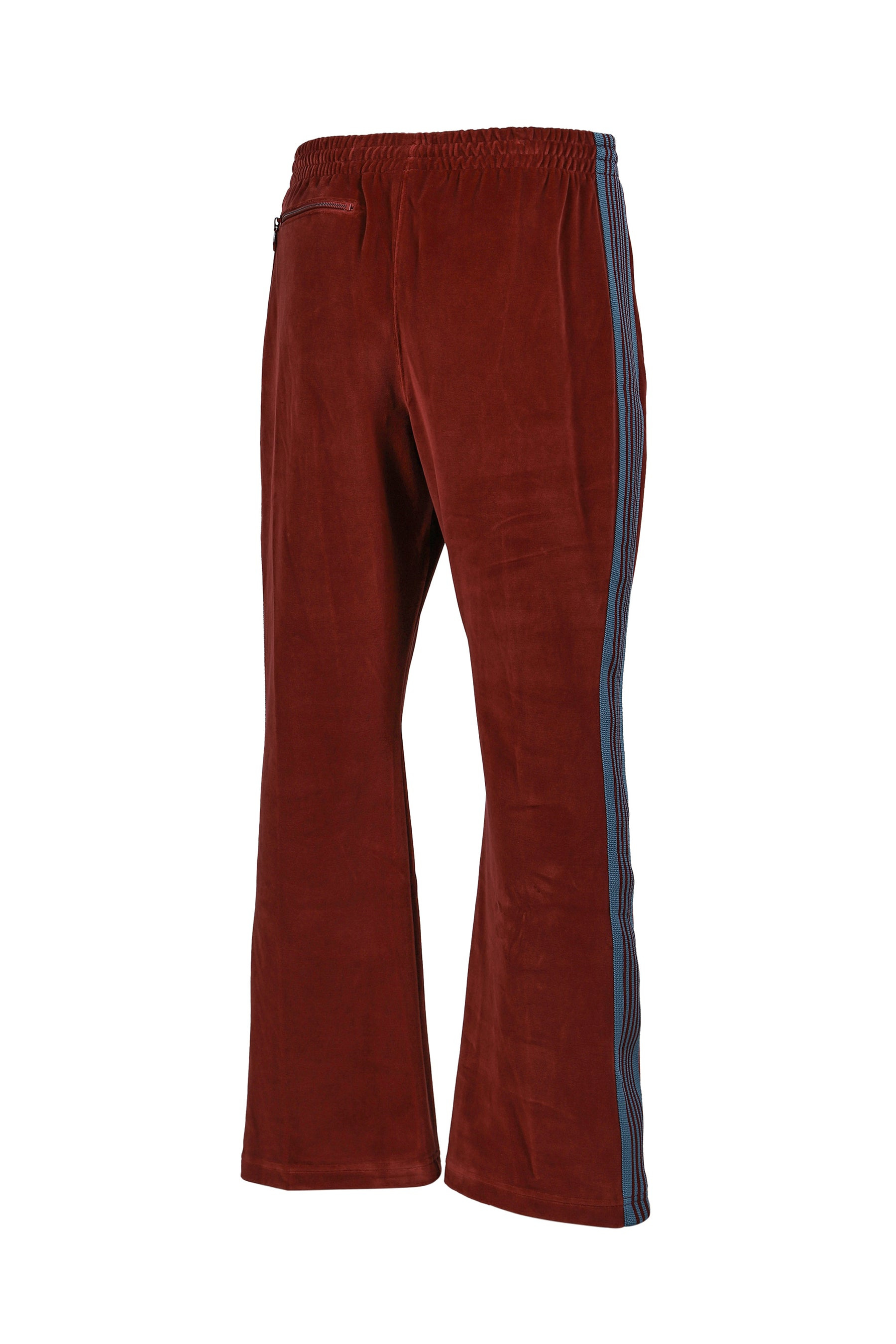BOOT-CUT TRACK PANT - C/PE VELOUR / BUR - 6