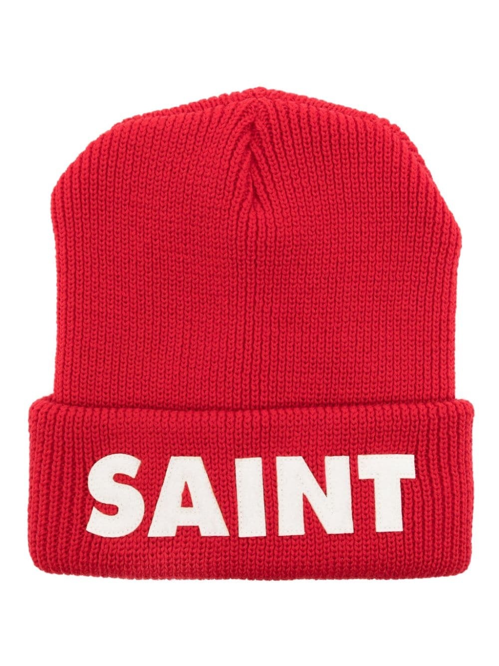 logo-patches wool beanie - 1