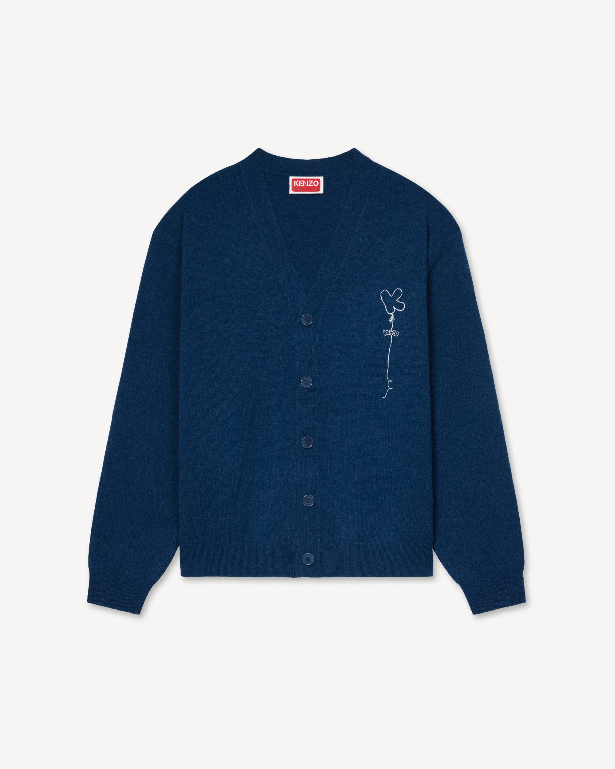 'KENZO Balloons' embroidered cardigan in wool - 1