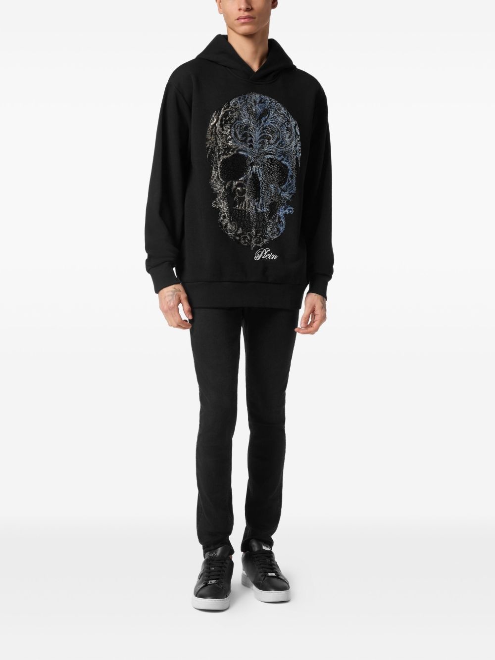Skull-motif hoodie - 2