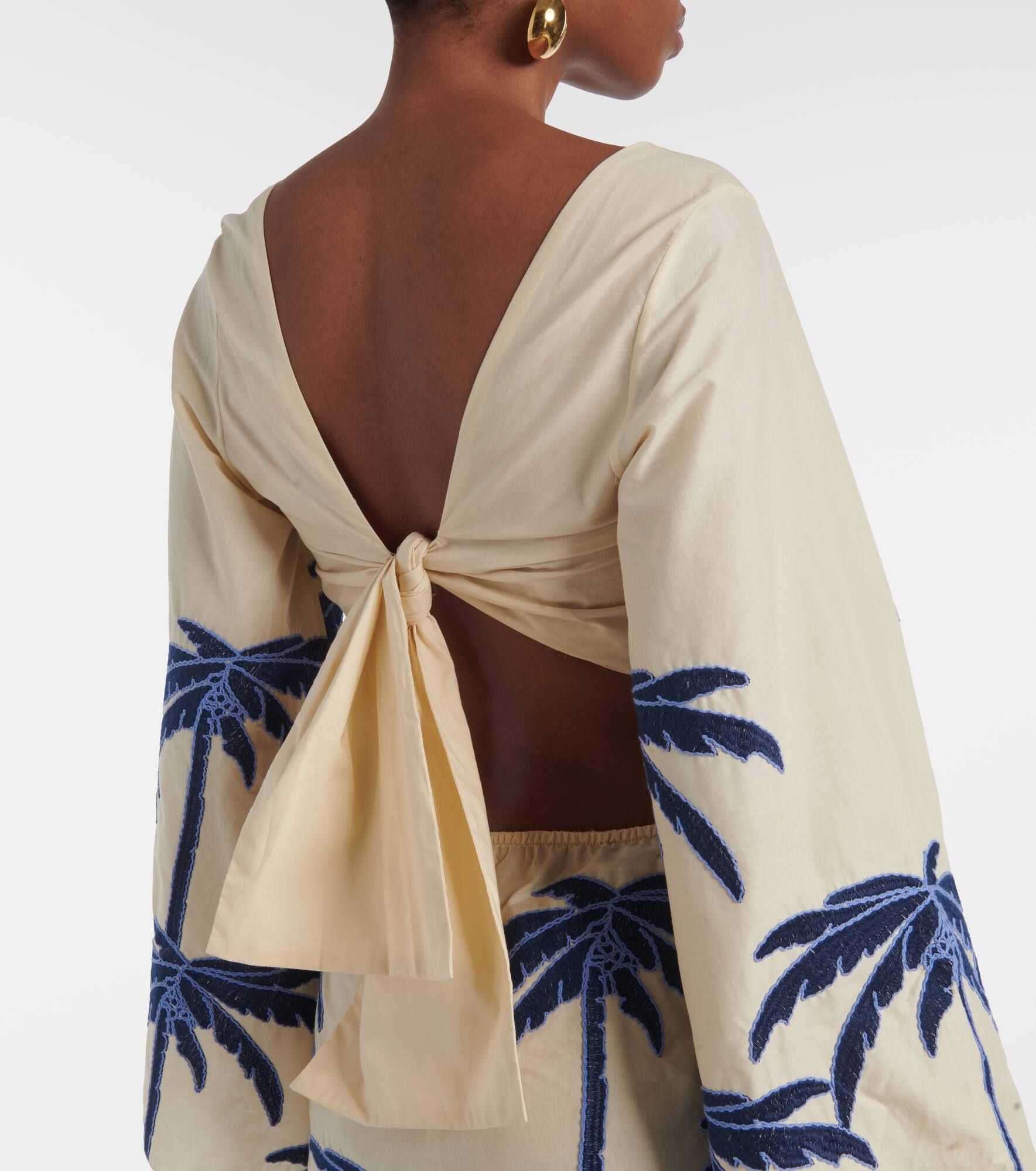 Journey embroidered cutout midi dress - 6