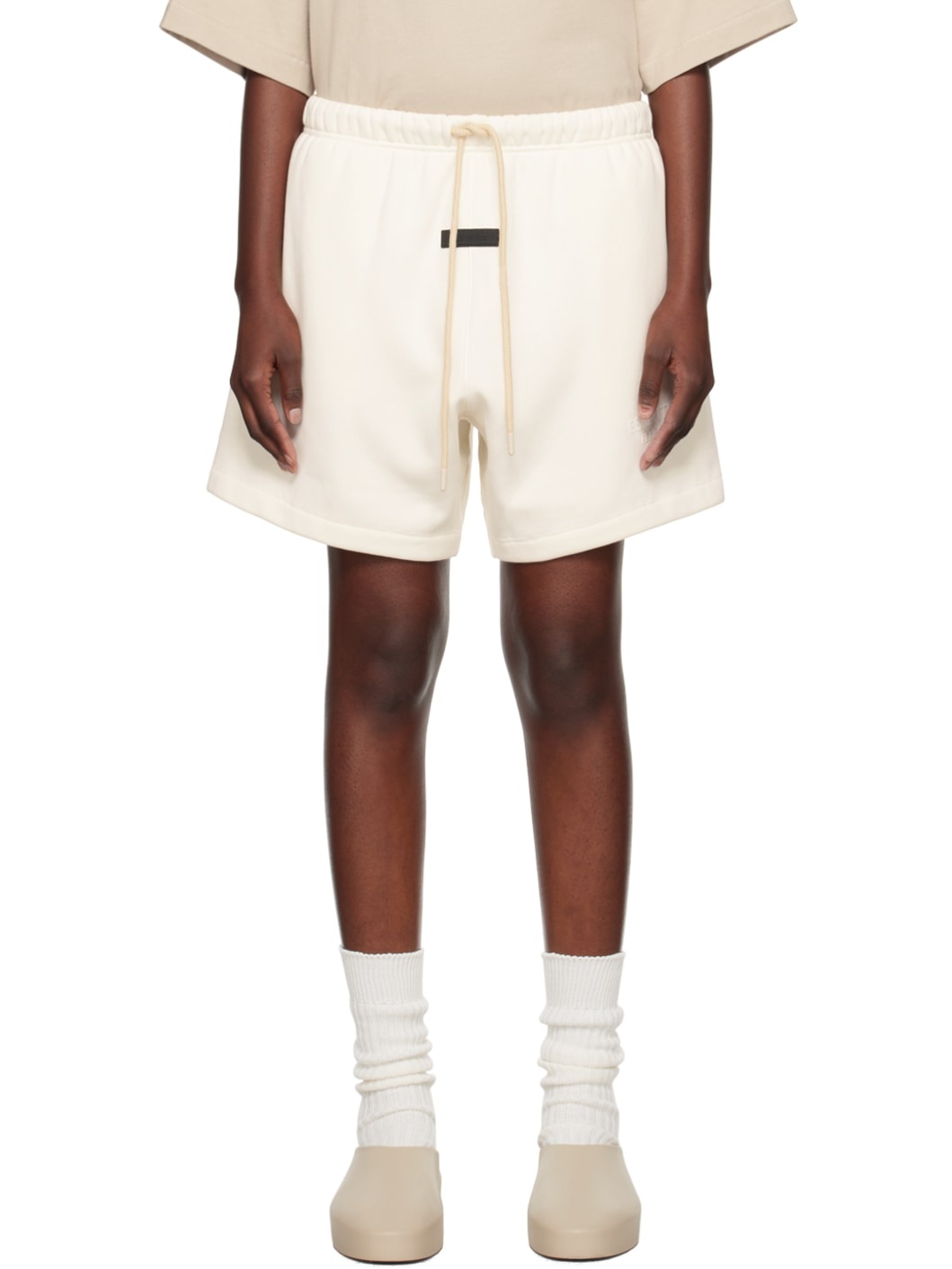 Off-White Drawstring Shorts - 1