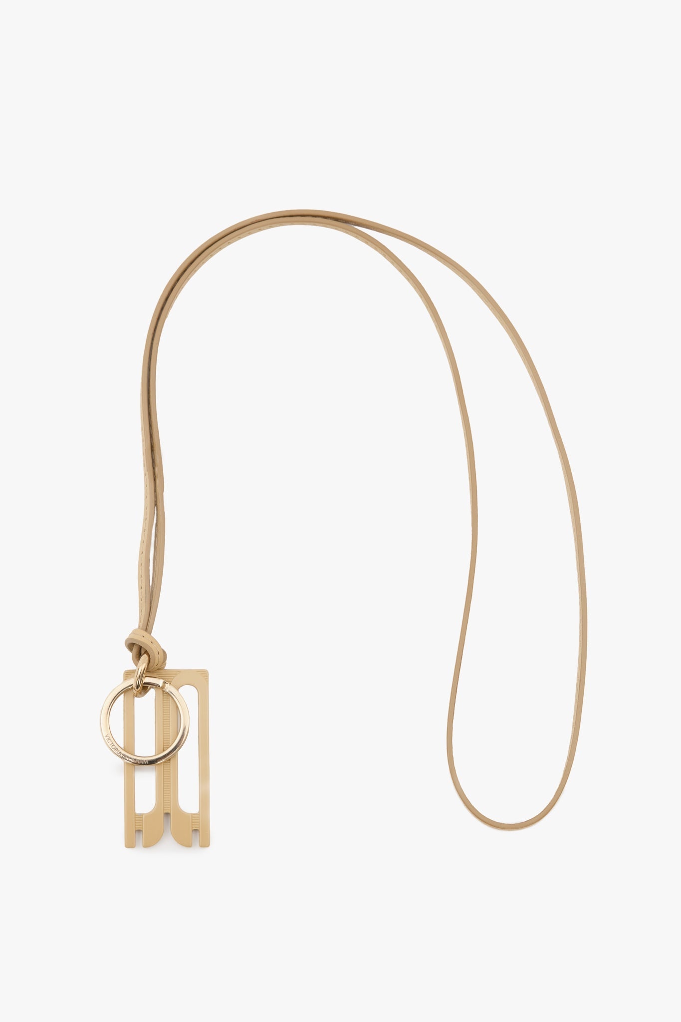 B Frame Keyring In Sand - 2
