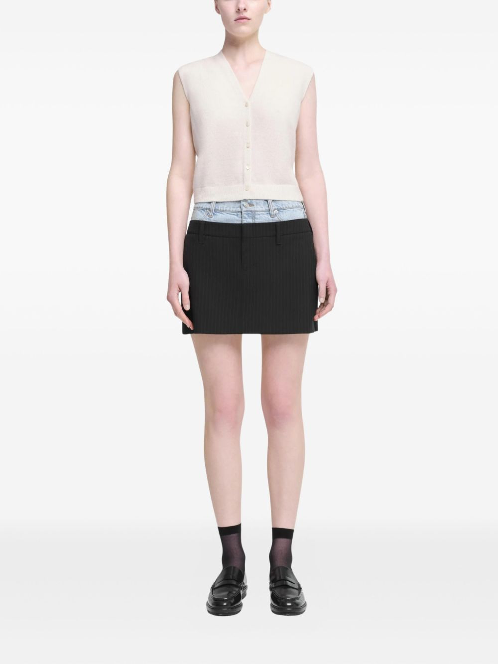 button-front cashmere vest - 2