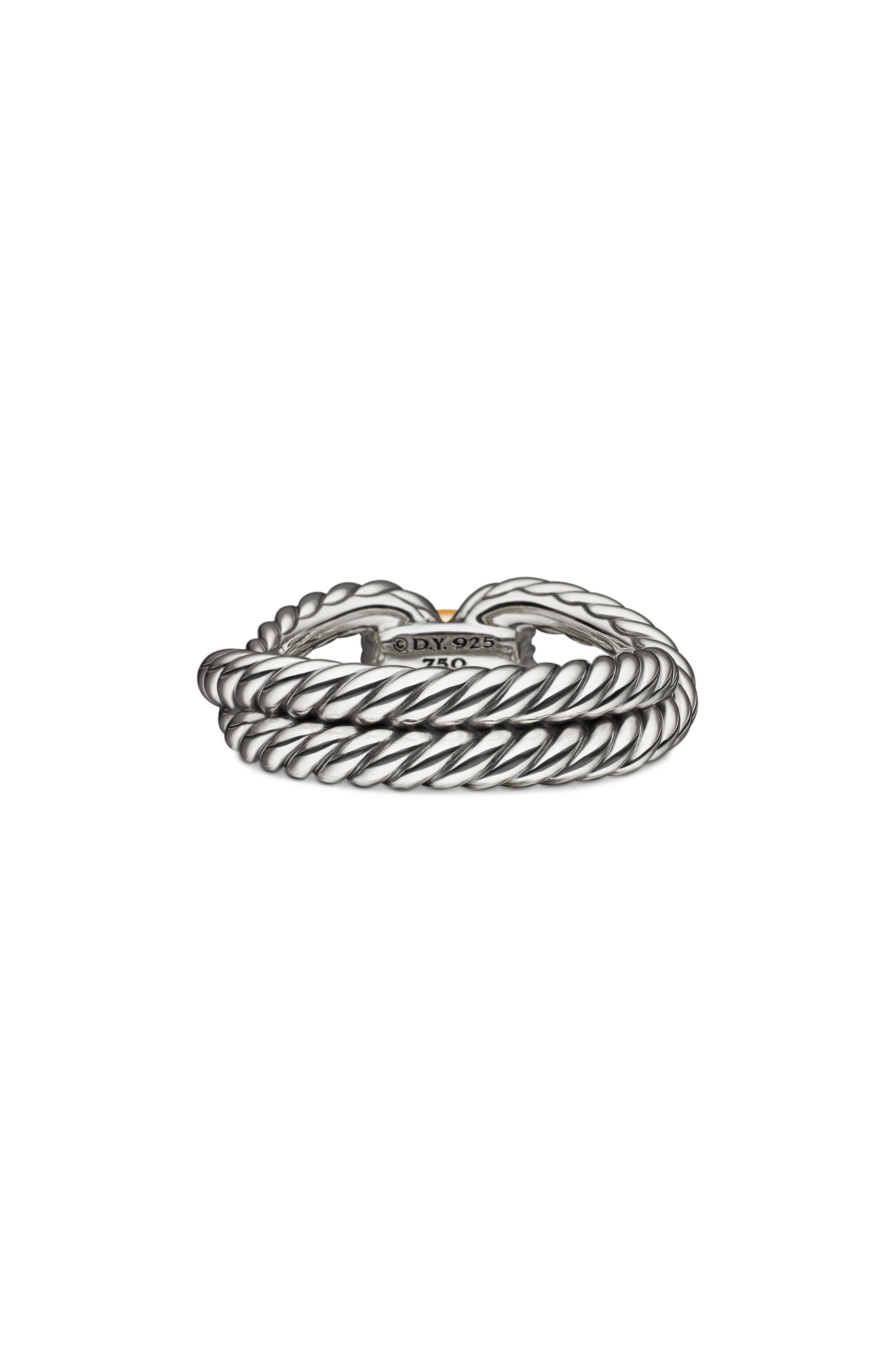 David Yurman Cable Loop Ring with 18K Gold in Yellow Gold/Sterling Silver at Nordstrom - 7