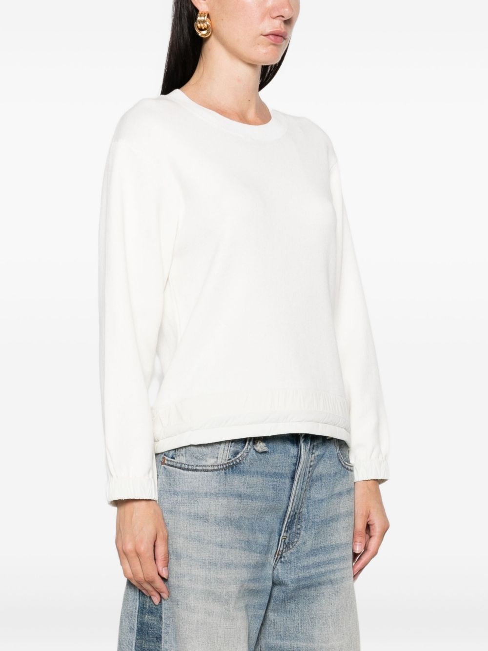 tie-detail cotton top - 3