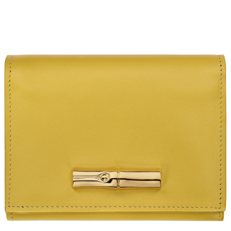 Le Roseau Compact wallet Ginger - Leather - 1