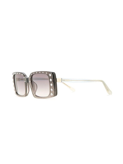 N°21 embellished rectangular-frame sunglasses outlook