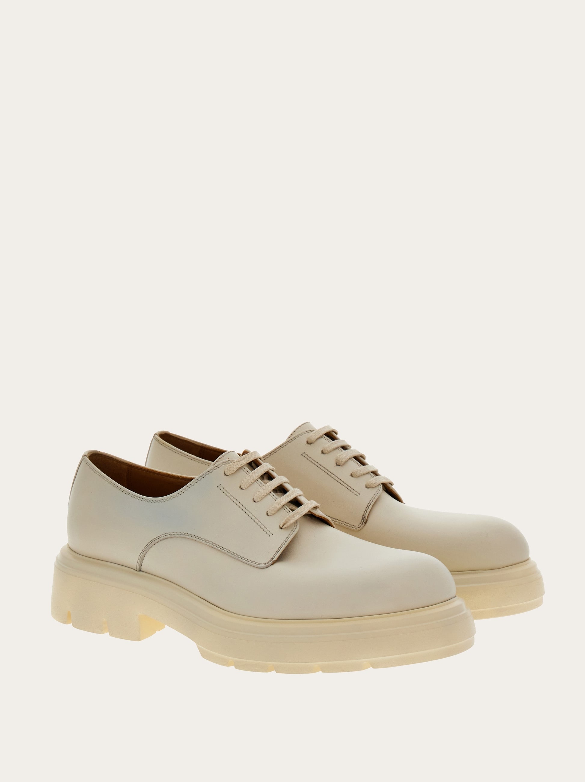 Chunky lace up derby shoe - 4