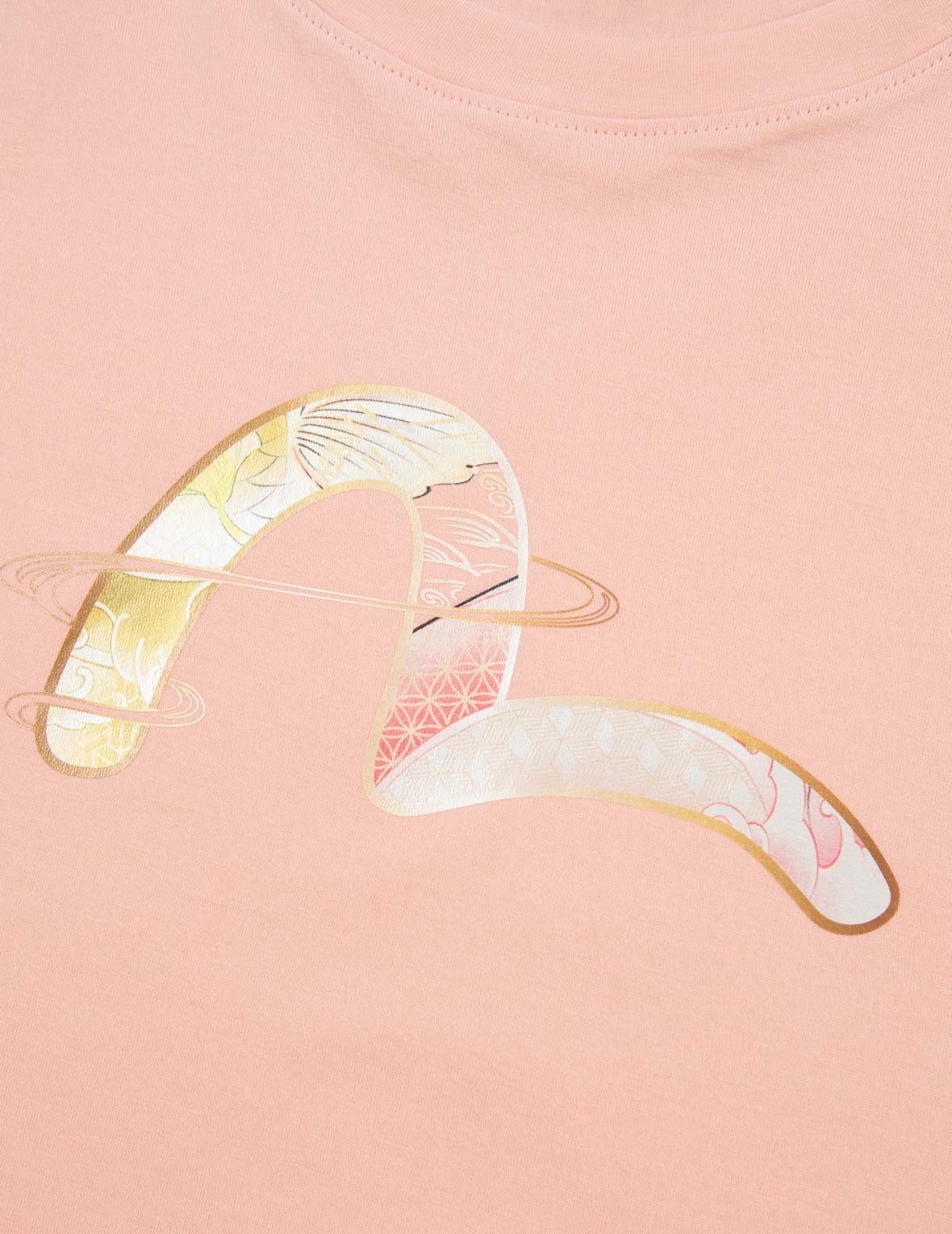 JAPANESE-PATTERN SEAGULL PRINT T-SHIRT - 9