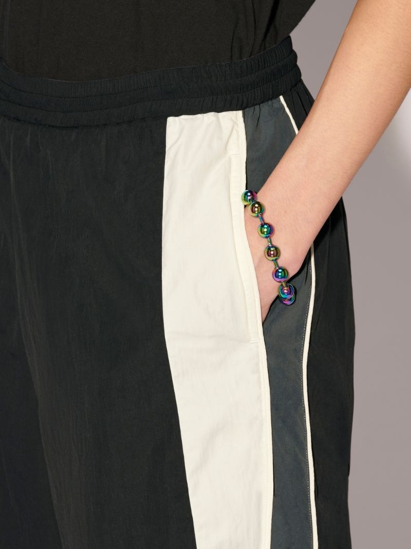 Wide Nylon Pants - 7