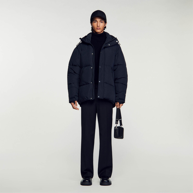 Sandro 3/4-LENGTH HOODED PUFFER JACKET outlook