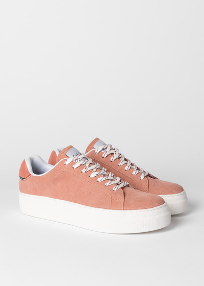 Paul Smith Women's Pink Suede 'Kelly' Trainers outlook