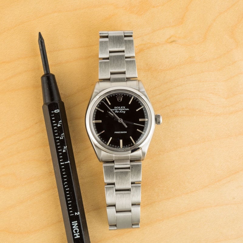 Used Rolex Air-King 5500 Black Dial - 6