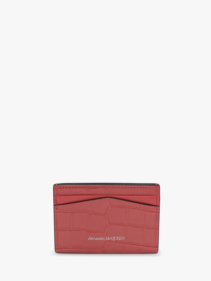 Skull Card Holder in Coral - 3