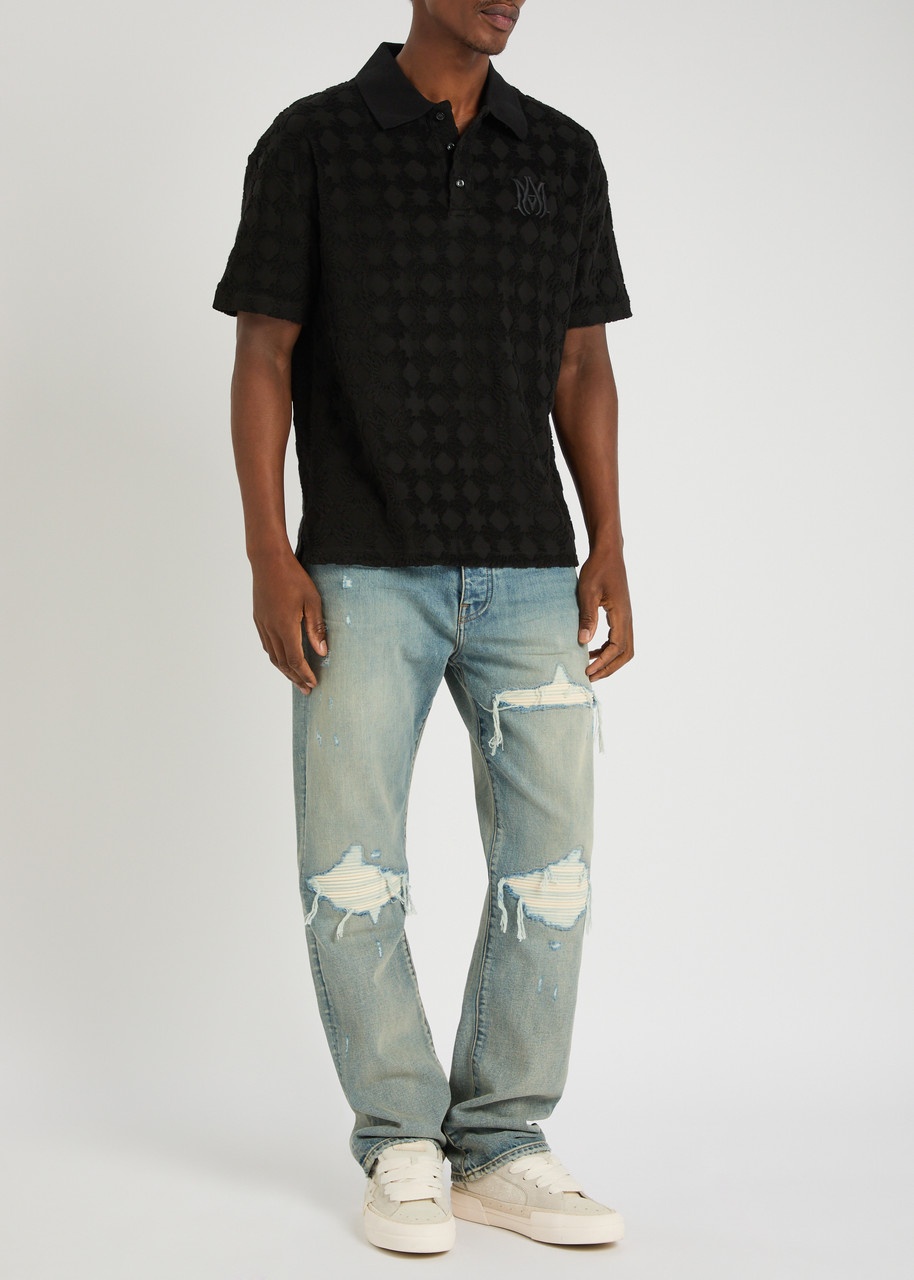 Amiri MX1 Ripped Straight-leg Jeans - 4