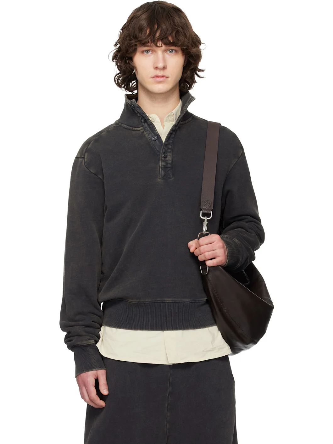 Black Port Pullover Sweatshirt - 1