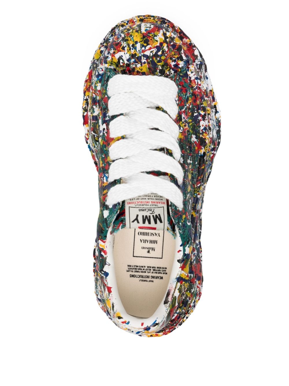 Blakey sputtering-paint sneakers - 4