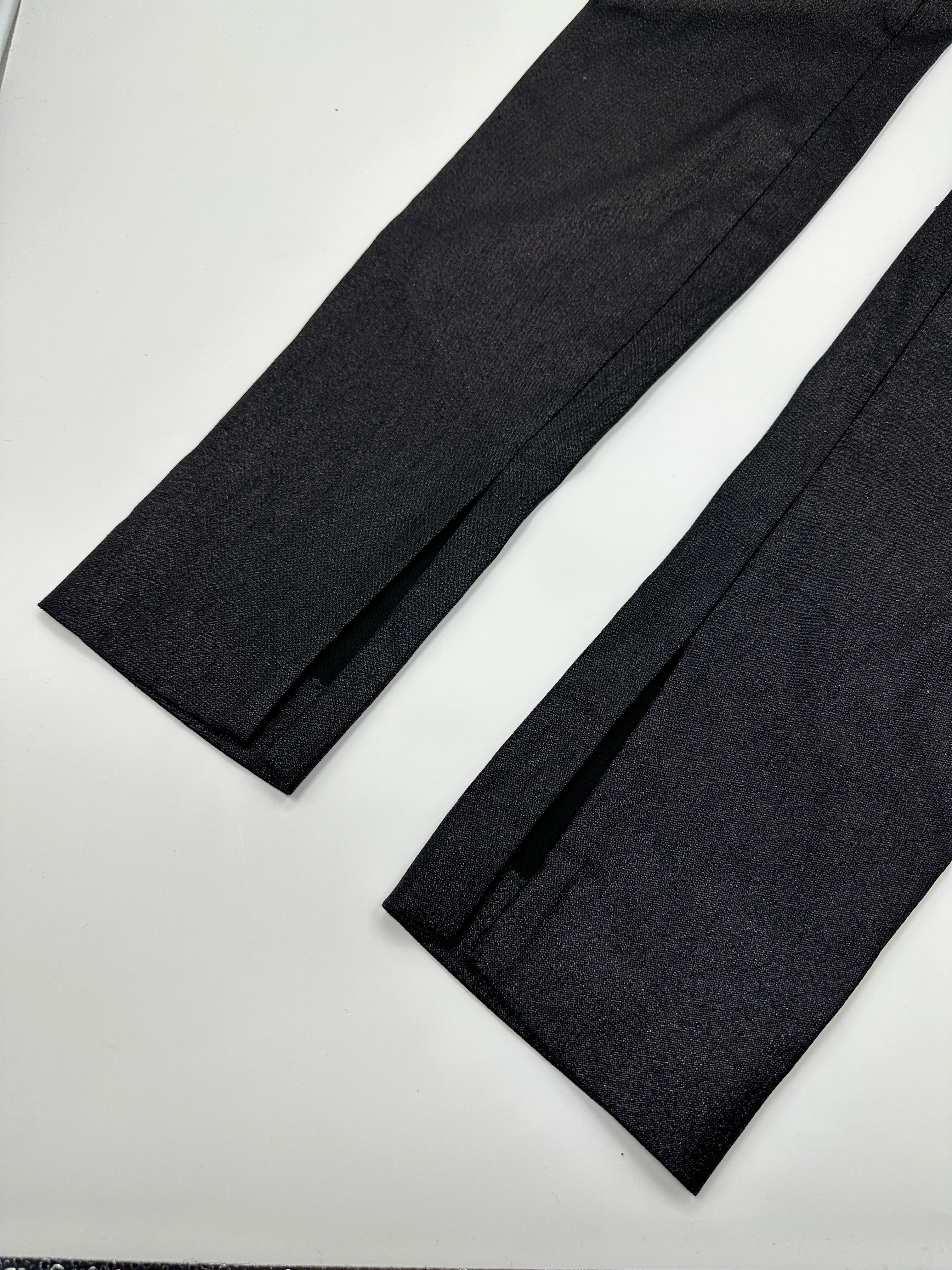 UNALTERED Gucci Spring 1997 Tom Ford Metallic Dark Brown Glitter Lurex Pants 40 - 8