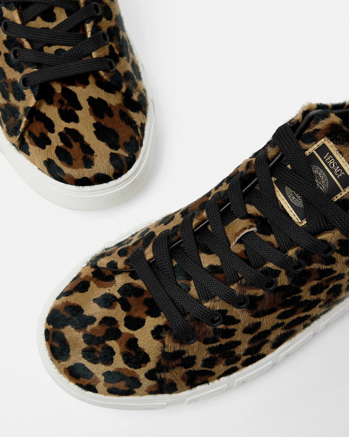 Leopard Greca Sneakers - 5