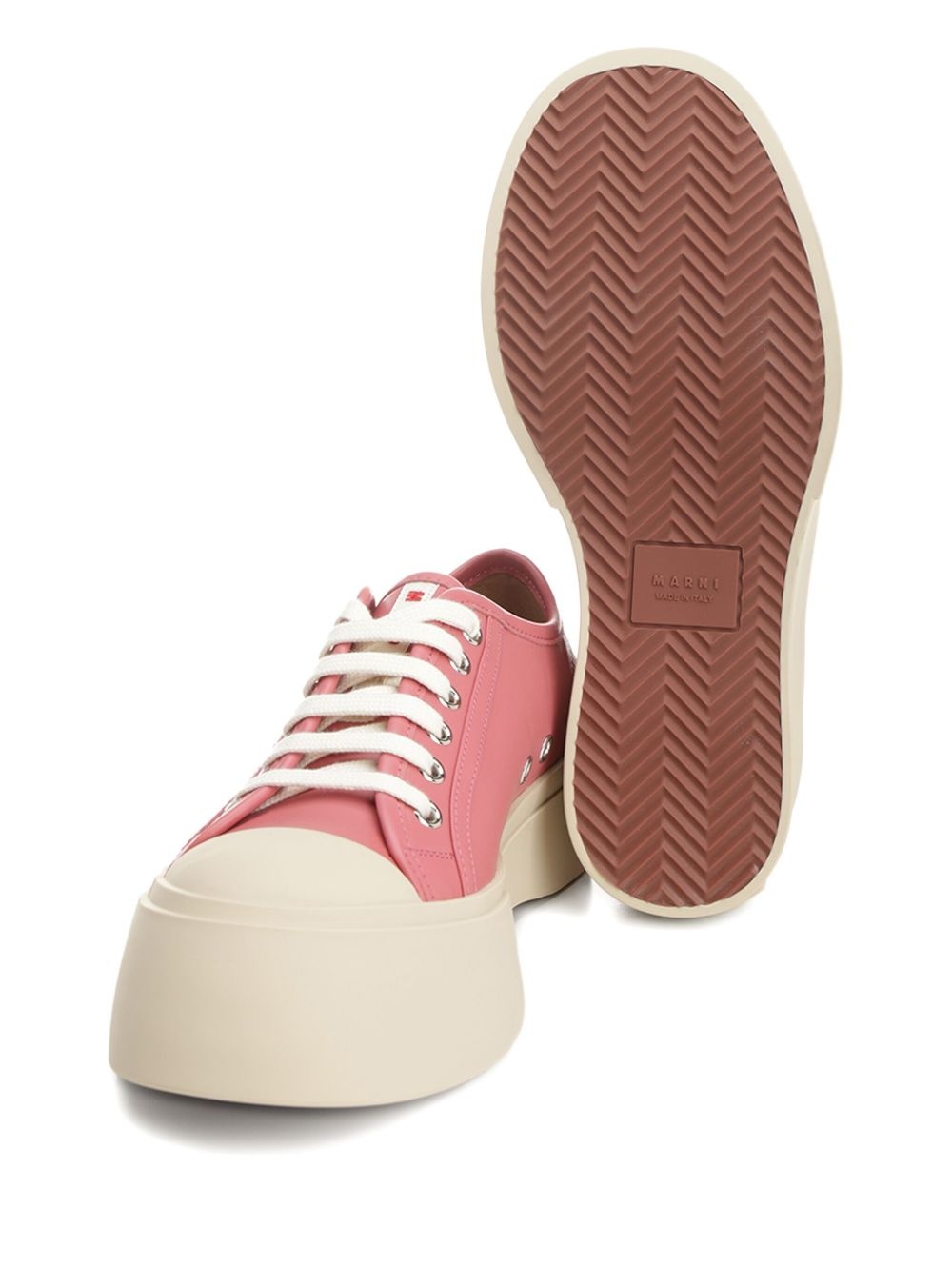 Pablo platform sole lace-up sneakers - 4