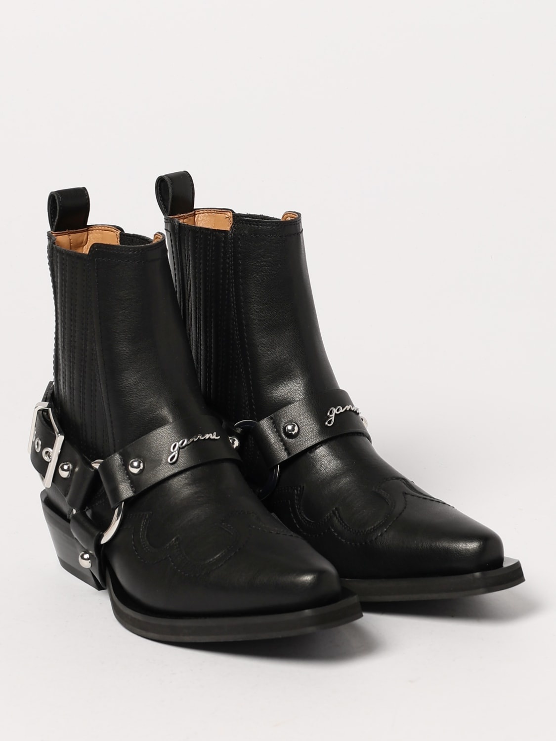 Flat ankle boots woman Ganni - 2