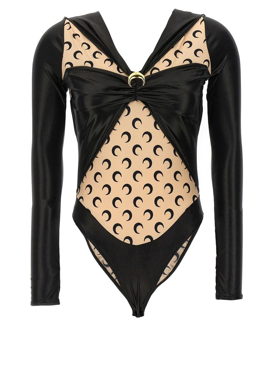 MARINE SERRE 'ALL OVER MOON' BODYSUIT - 1
