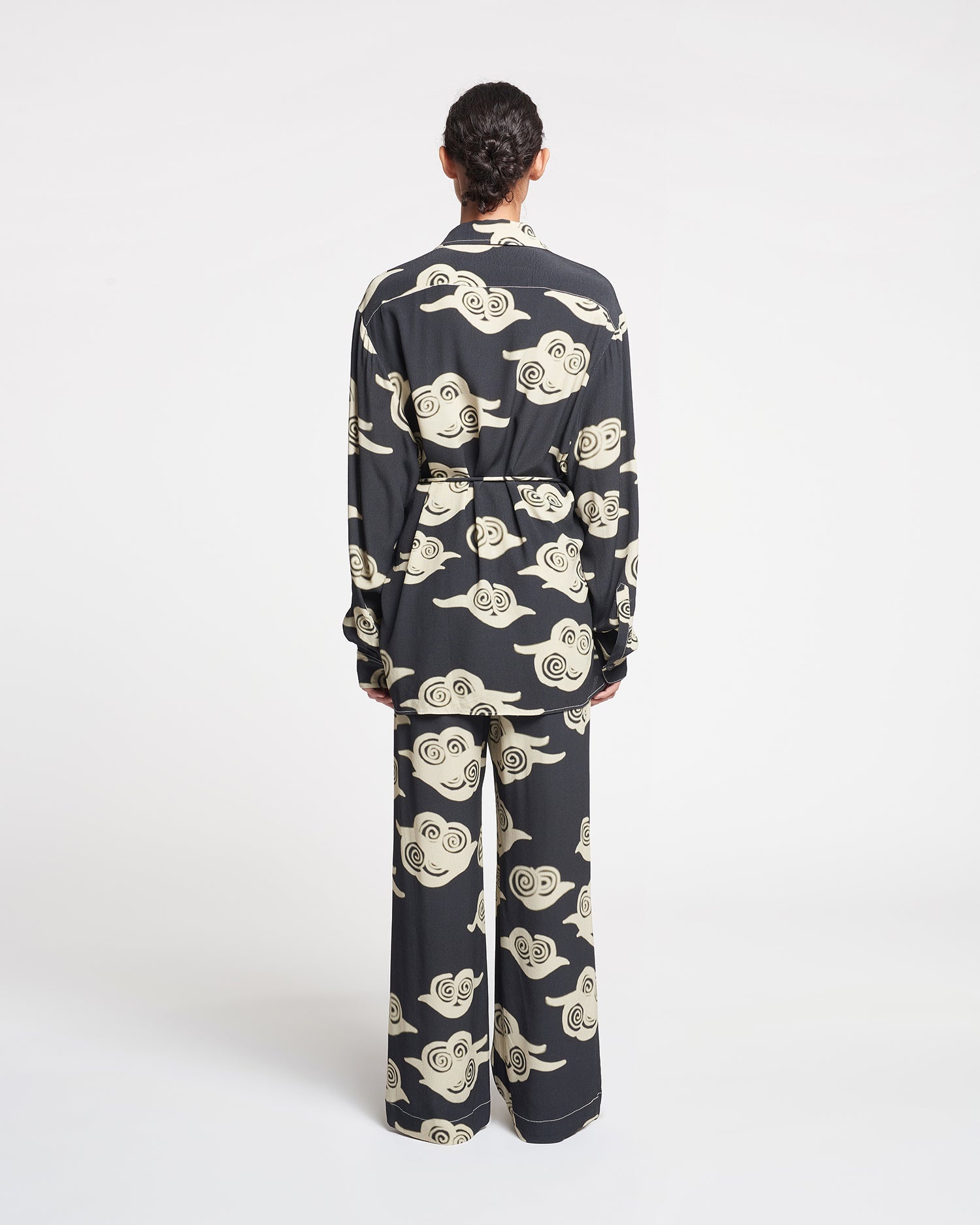 Printed Crepe Pants - 5