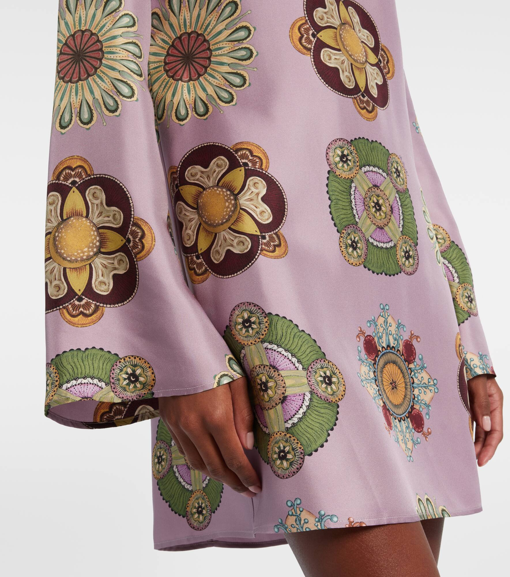 Supremes Swing silk twill minidress - 5