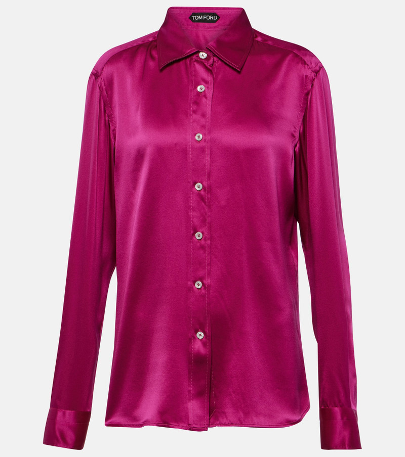 Silk satin shirt 1