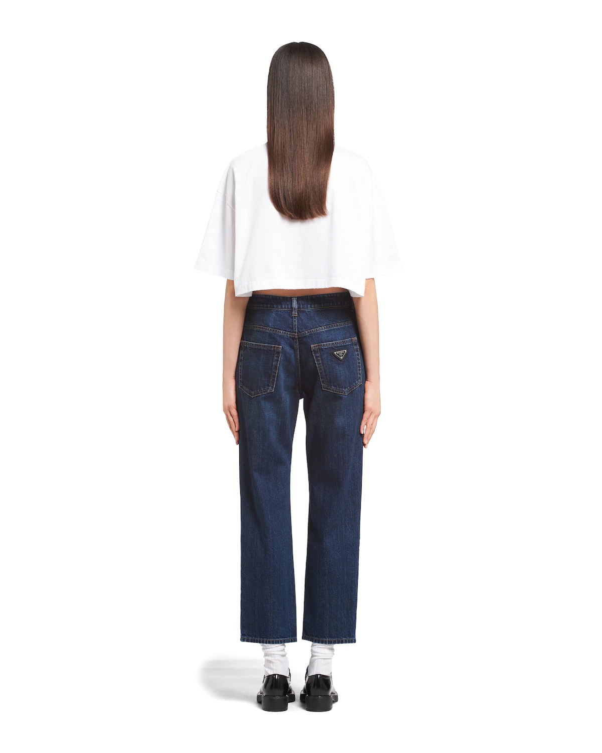 Indigo denim five-pocket jeans - 4