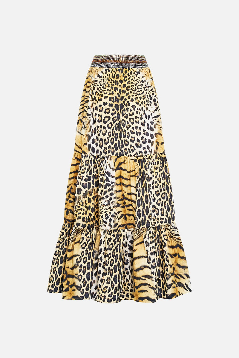 HIGH WAISTED TIERED SKIRT 7