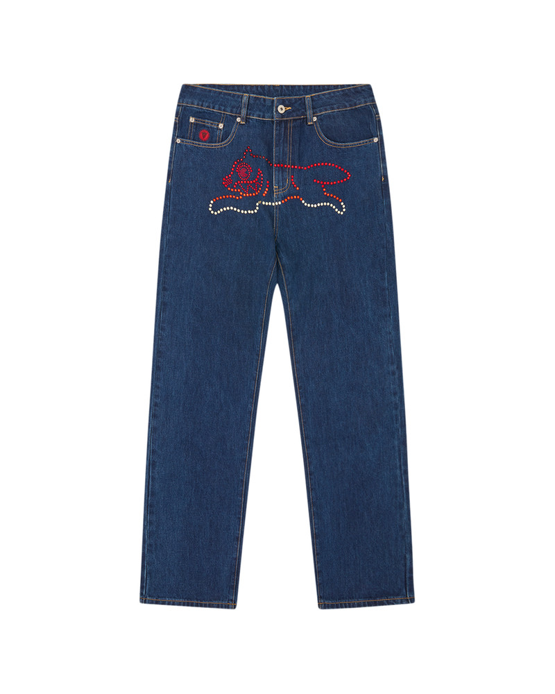 CRYSTAL RUNNING DOG DENIM PANT 1