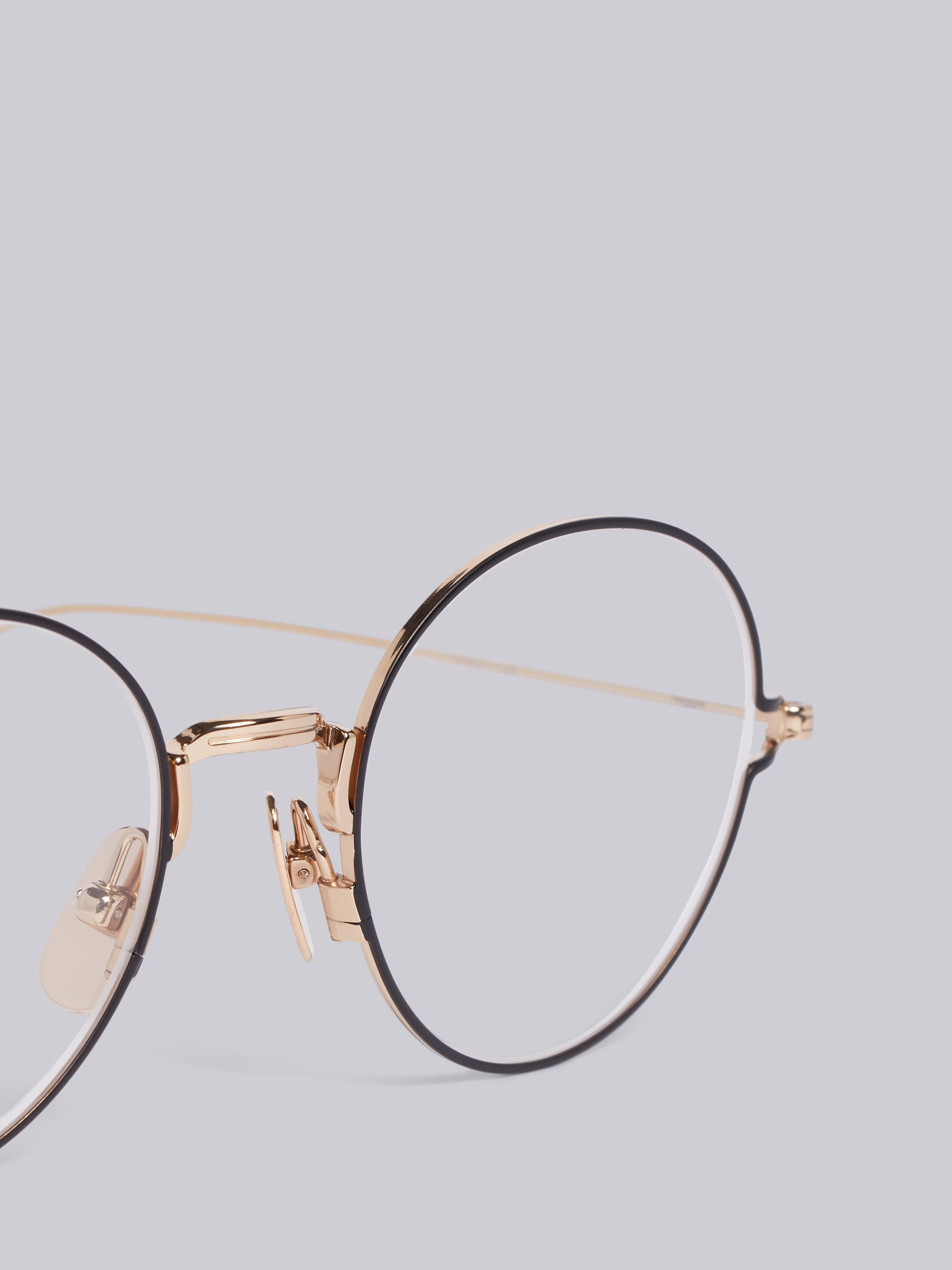 TB915 - Gold Round Eye Glasses - 2