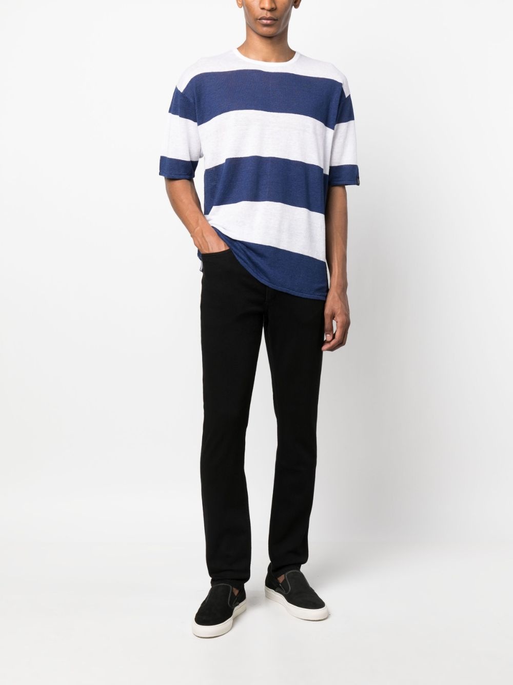 mid-rise slim-cut jeans - 2