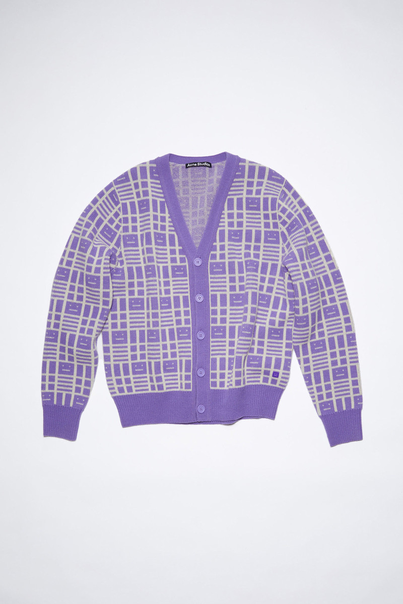 Knit cardigan - Iris purple 1