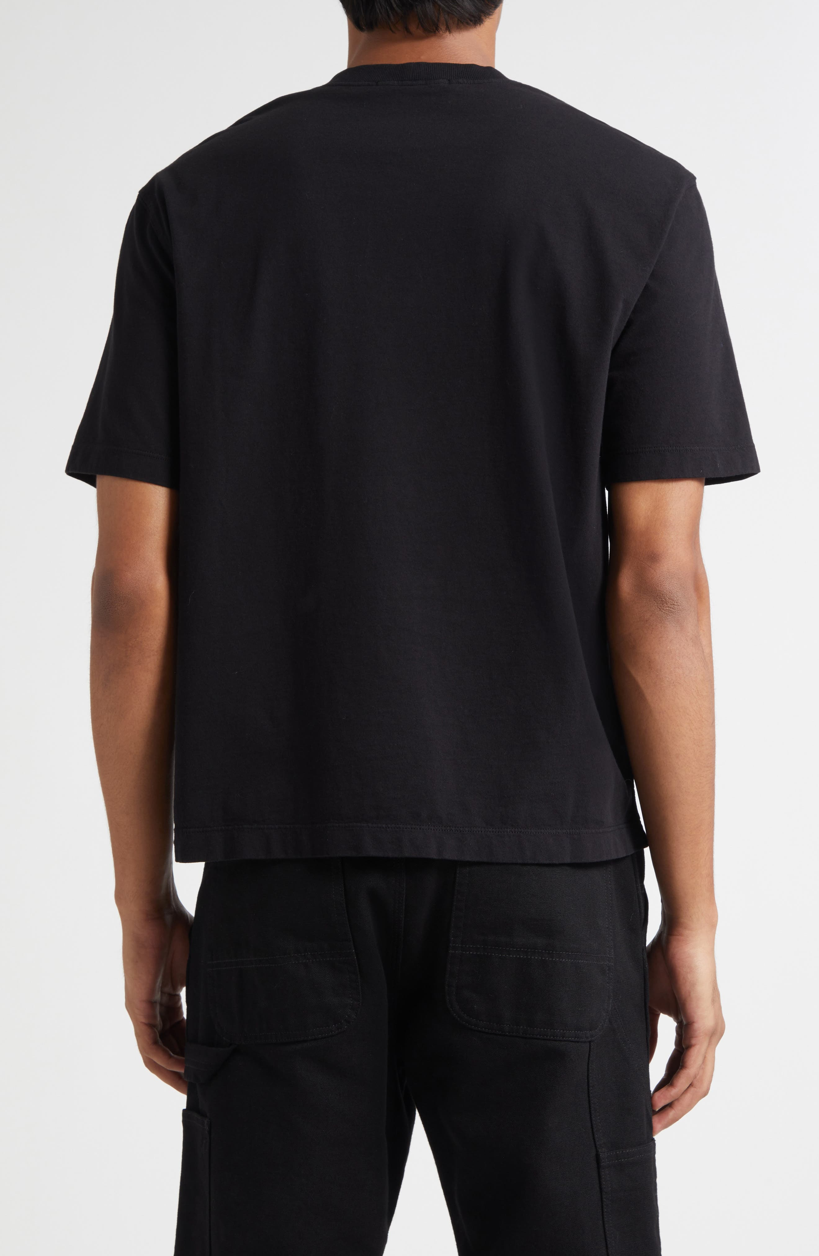 Stone Island Compass Logo Patch Short Sleeve T-Shirt in V0029 Black at Nordstrom - 2