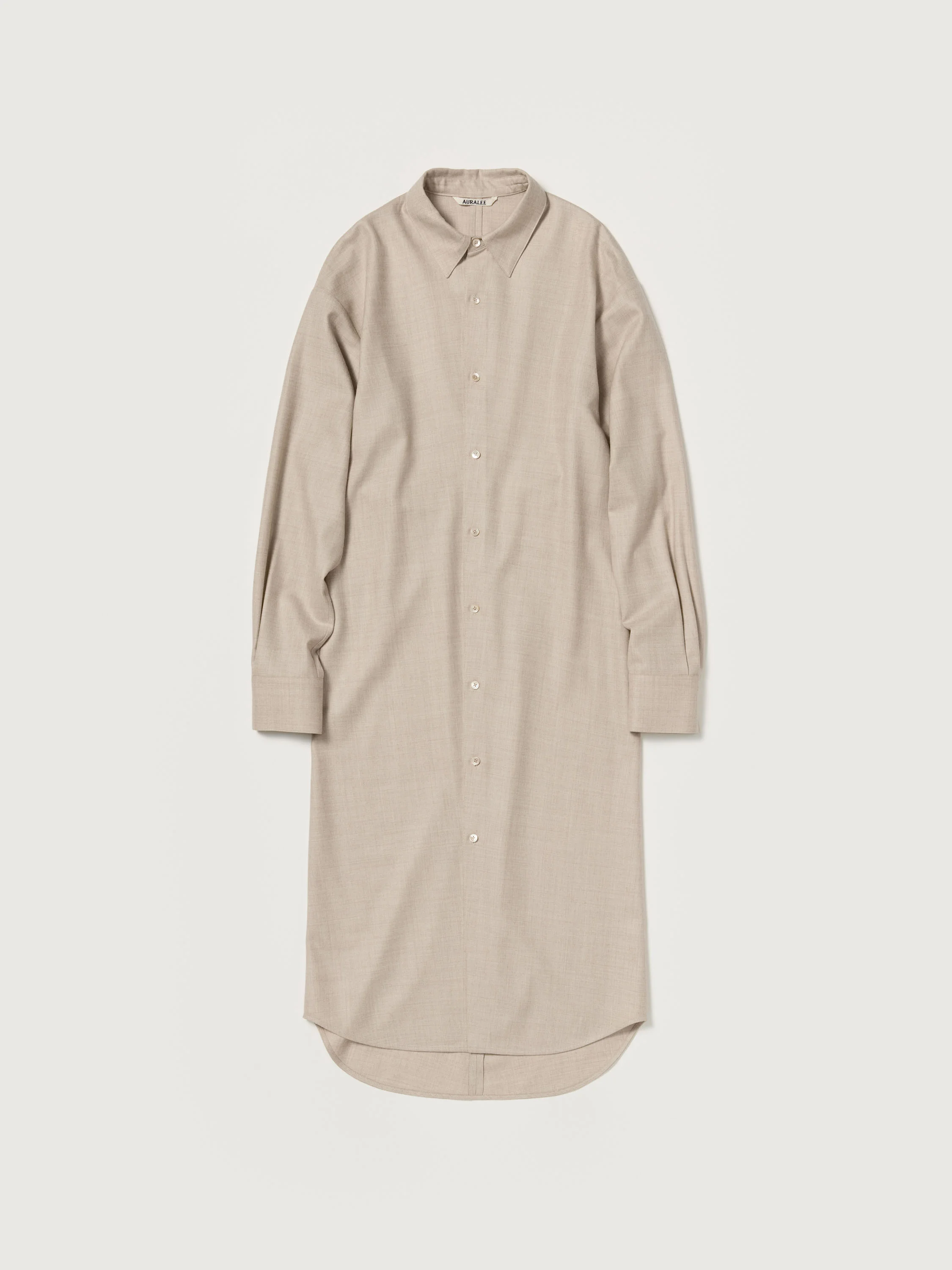 SUPER LIGHT WOOL SHIRT DRESS - 1