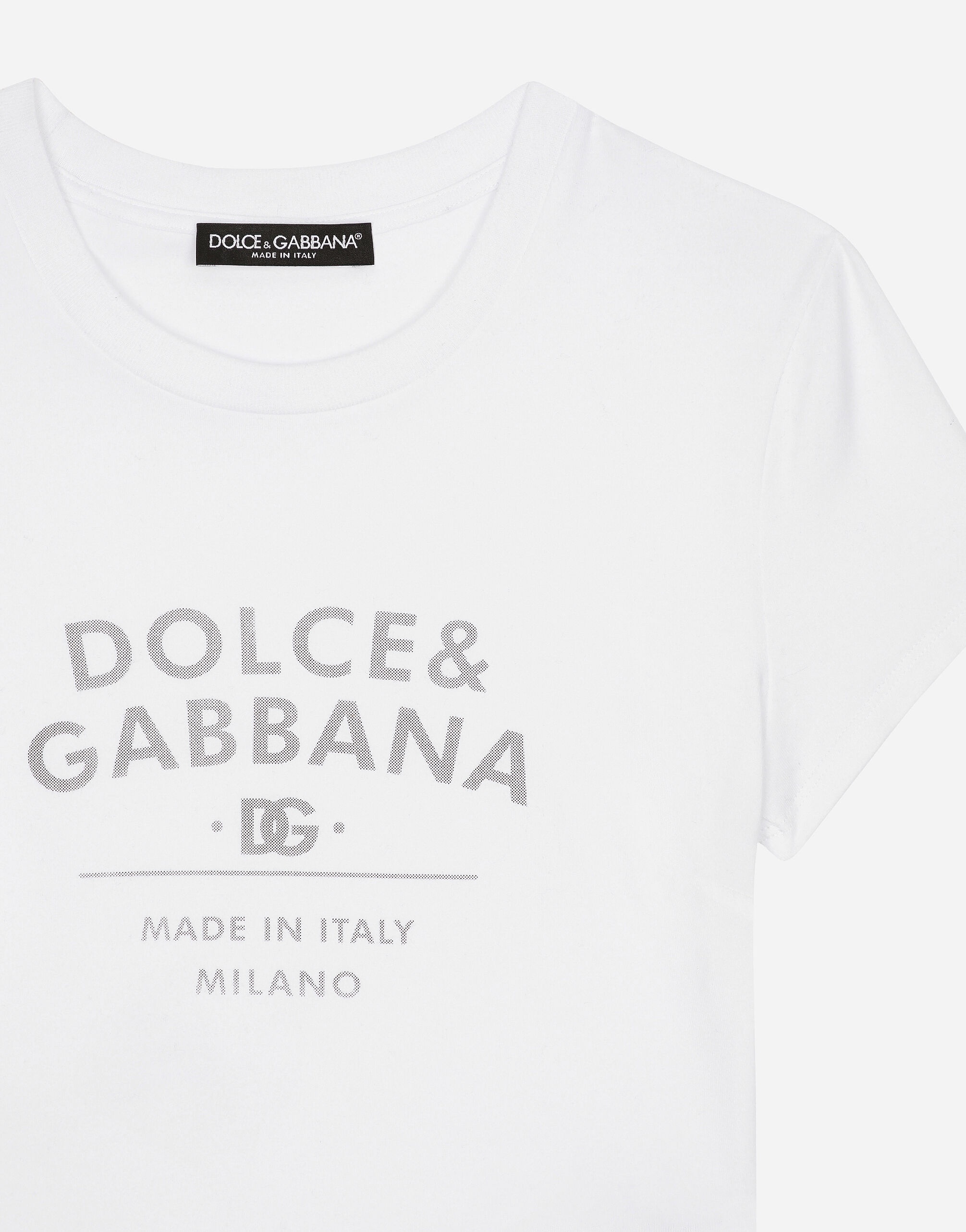 Jersey T-shirt with Dolce&Gabbana lettering - 5