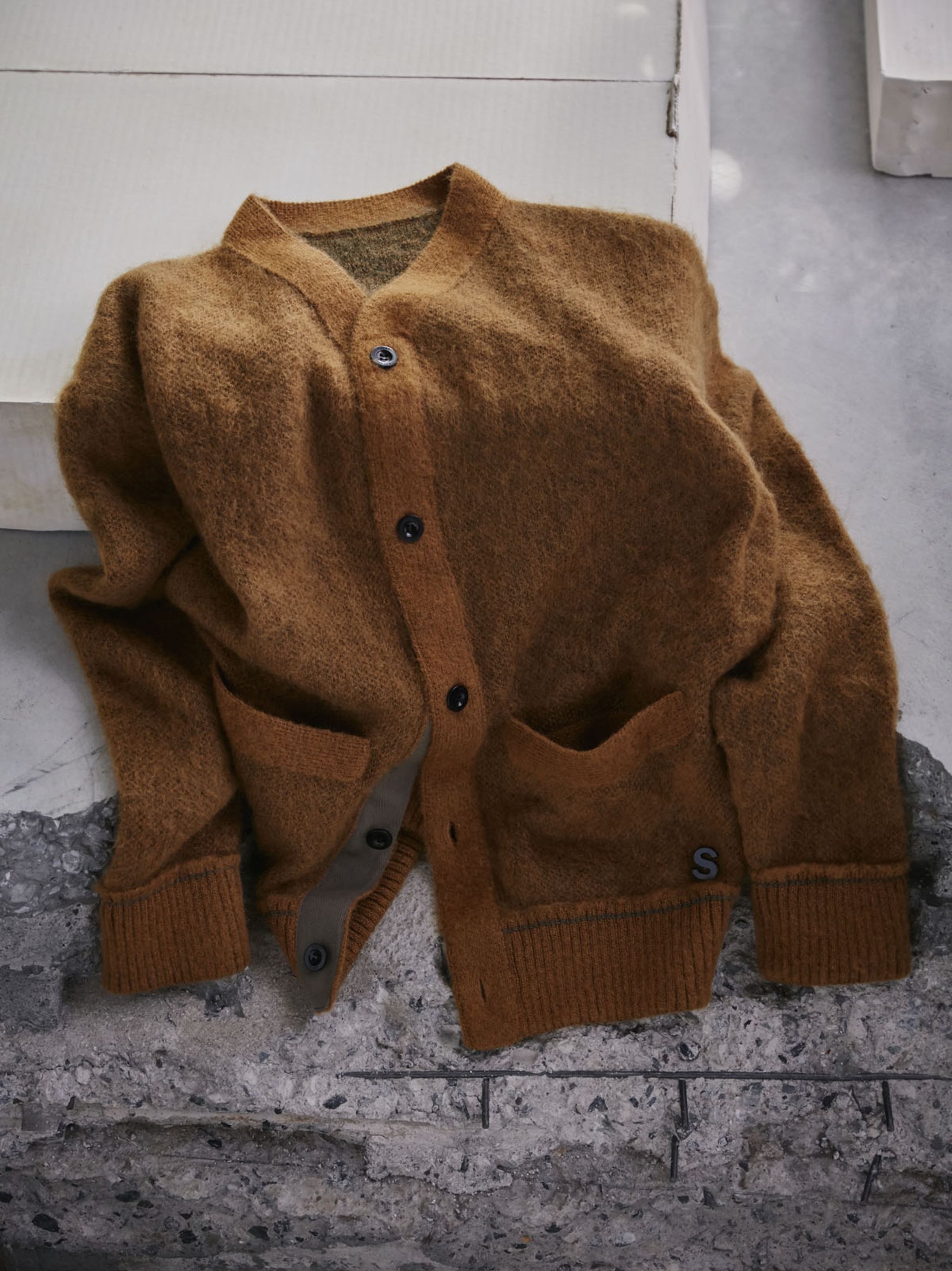 s Mohair Knit Cardigan - 2