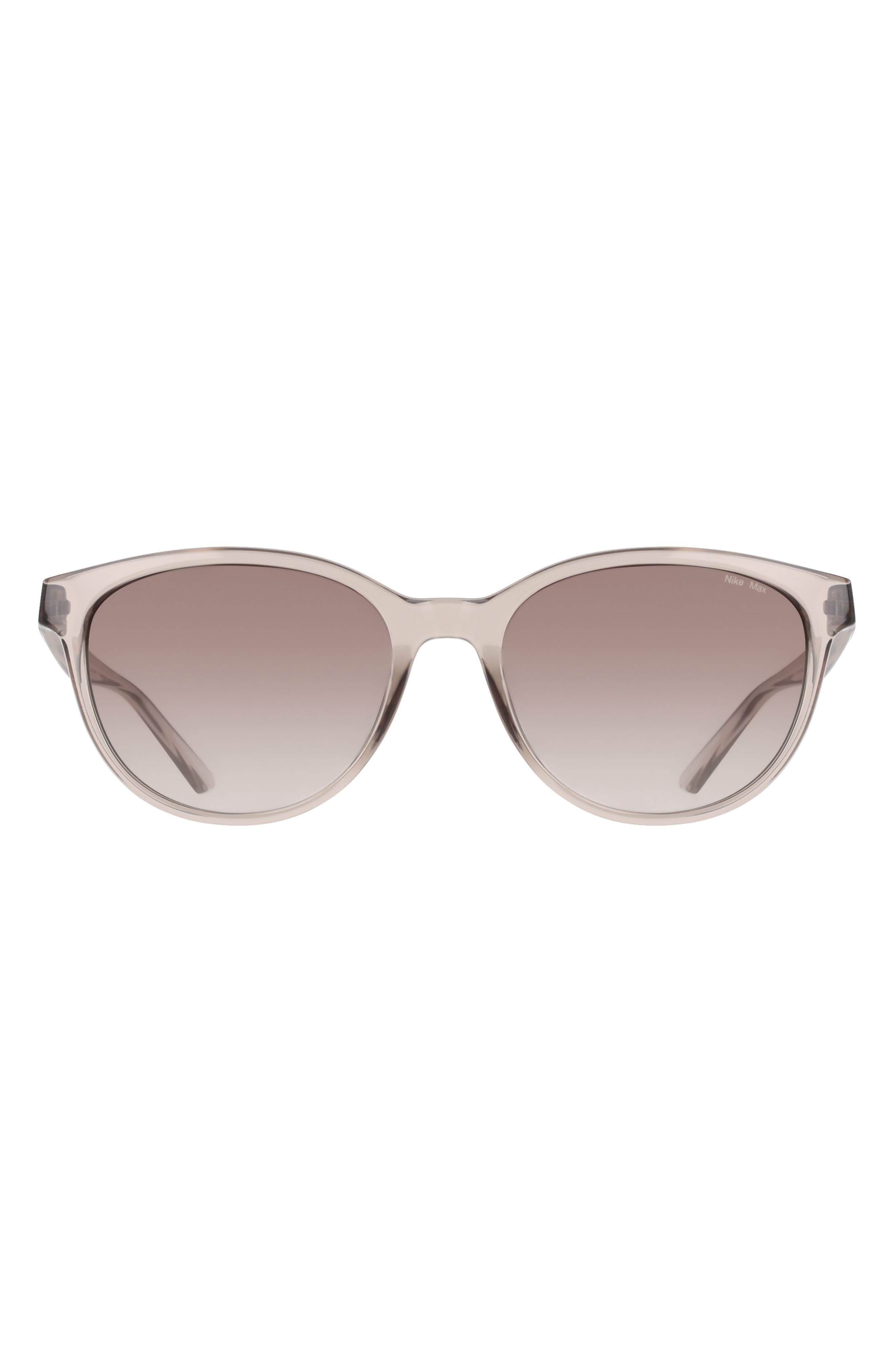 Nike Vital Trend 55mm Gradient Round Sunglasses in College Grey /Brown Gradient at Nordstrom - 1