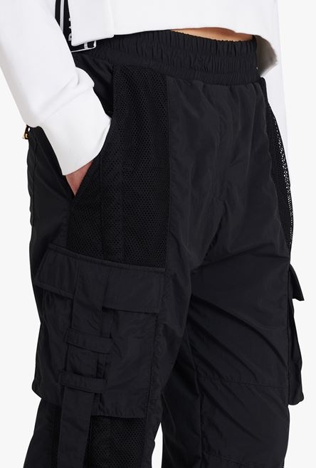 Black nylon cargo pants - 6