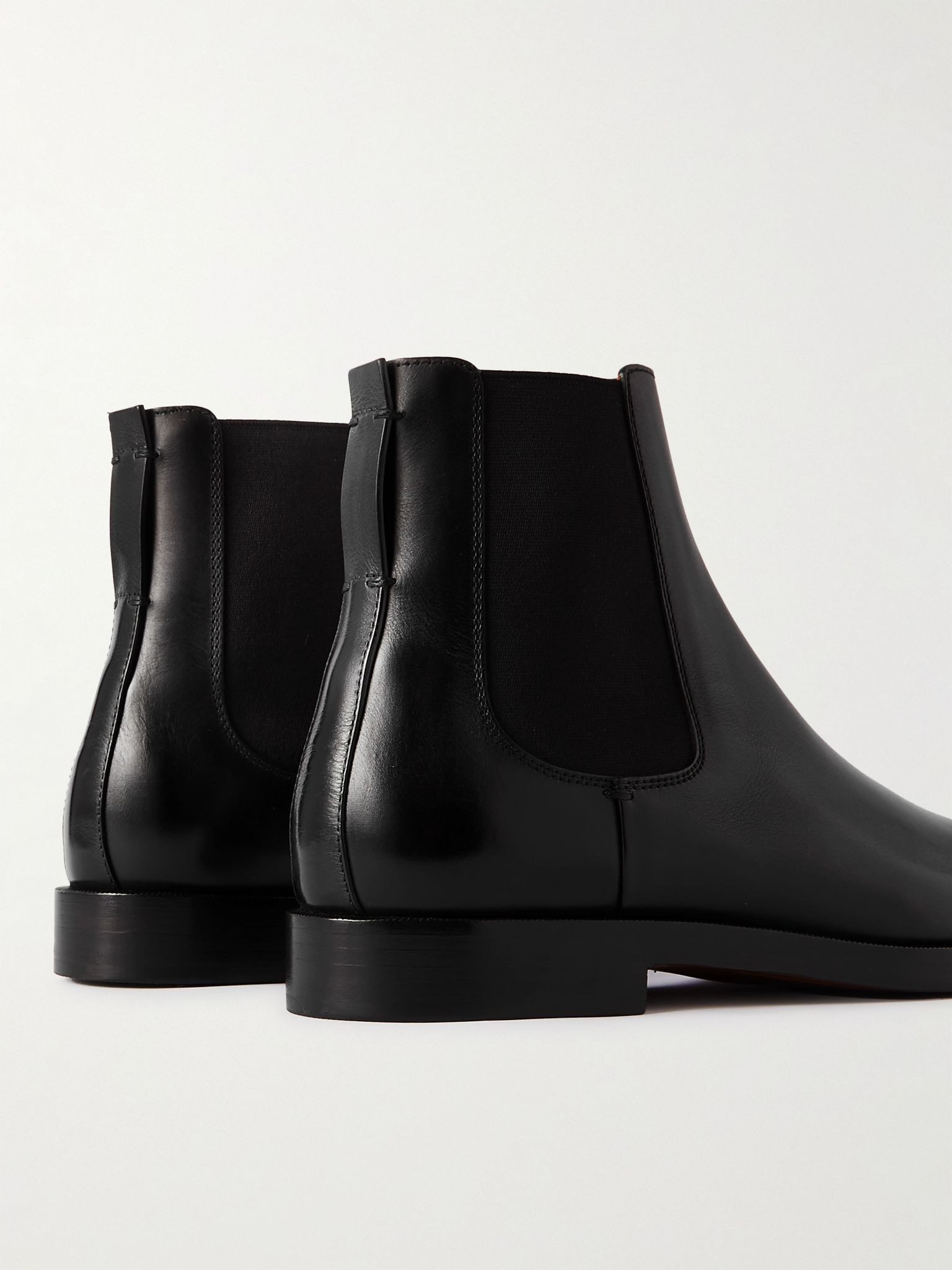 Torino Leather Chelsea Boots Black - 5