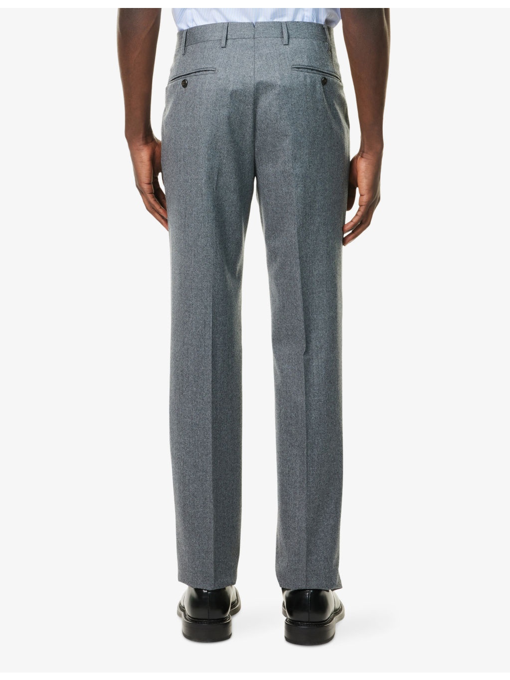 Slim-Leg Mid-Rise Wool Trousers - 4